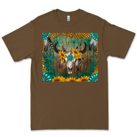 Cacao boho bullskull Premium Tee - RanaPortraitStore
