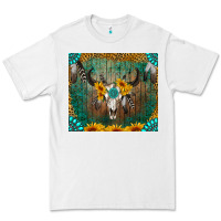 White boho bullskull Premium Tee - RanaPortraitStore