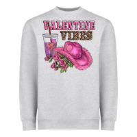 Heather Grey valentines day valentine vıbes Heavyweight Sweatshirt - AdoDesignShop