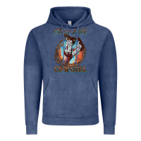 Vintage Denim Stay Wild Cowgirl Vintage Hoodie - FaDigitalArtStudio