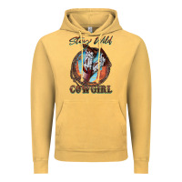 Vintage Mustard Stay Wild Cowgirl Vintage Hoodie - FaDigitalArtStudio