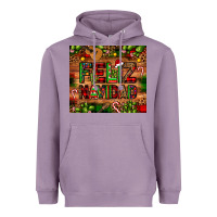 Lavender feliz navidad Christmas cactus leopard Heavyweight Hoodie - JahusDesignShop