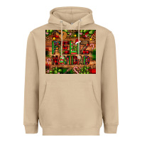 Mushroom feliz navidad Christmas cactus leopard Heavyweight Hoodie - JahusDesignShop