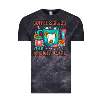 Cloud Black Coffee Scrubs And Prophy Paste Dentist Coffee Vintage Tee - FaDigitalArtStudio