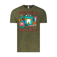 Vintage Olive Coffee Scrubs And Prophy Paste Dentist Coffee Vintage Tee - FaDigitalArtStudio
