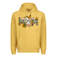 Antique Gold Western Baby Calf Mom With Sunflower Premium Hoodie - LillyAllenDesigns