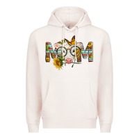 Pale Pink Western Baby Calf Mom With Sunflower Premium Hoodie - LillyAllenDesigns