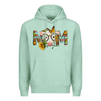 Seafoam Western Baby Calf Mom With Sunflower Premium Hoodie - LillyAllenDesigns