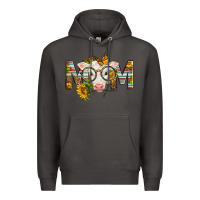Smoke Western Baby Calf Mom With Sunflower Premium Hoodie - LillyAllenDesigns