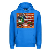 True Royal christmas truck with american flag Premium Hoodie - Jasminsmagicworld