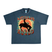 Midnight Navy American rodeo Urban Heavy Tee - FaDigitalArtStudio