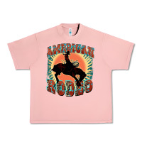 Salmon American rodeo Urban Heavy Tee - FaDigitalArtStudio