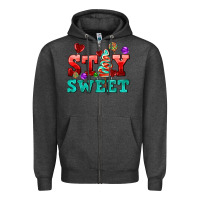 Charcoal Heather stay sweet Zipper Hoodie - AdoDesignShop