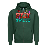 Sports Green stay sweet Zipper Hoodie - AdoDesignShop