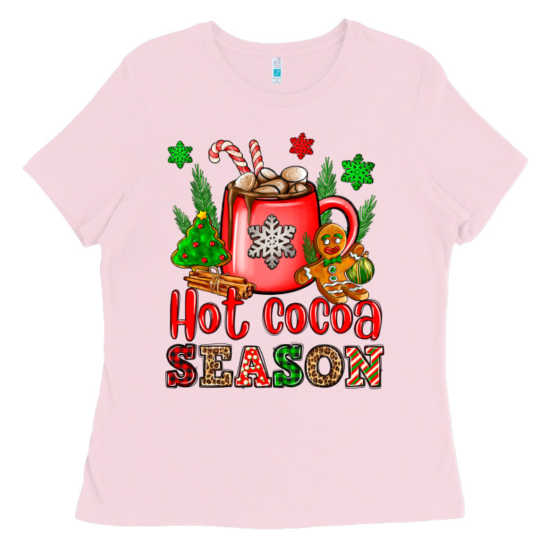 Hot Cocoa Season Ladies Tee by OliviaCreatesArt | Teevron