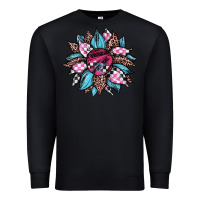 Black race leopard sunflower Premium Sweatshirt - JahusDesignShop