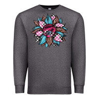 Charcoal Heather race leopard sunflower Premium Sweatshirt - JahusDesignShop