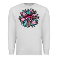 Dove Grey race leopard sunflower Premium Sweatshirt - JahusDesignShop