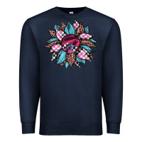 Navy race leopard sunflower Premium Sweatshirt - JahusDesignShop