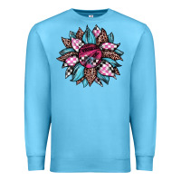 Ocean Blue race leopard sunflower Premium Sweatshirt - JahusDesignShop