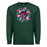 Sports Green race leopard sunflower Premium Sweatshirt - JahusDesignShop