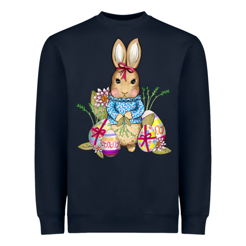 Easter Bunny And Eggs Heavyweight Sweatshirt by AdoDesignShop | Teevron
