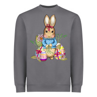 Storm easter bunny and eggs Heavyweight Sweatshirt - AdoDesignShop