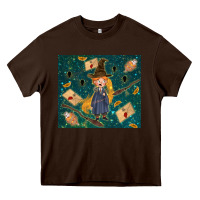 Chocolate Brown wizard boy with mouse Heavy Core Tee - TumblerDesignByShophia