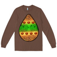Chestnut halloween pumpkin teardrop Long Sleeve Tee - BundleAndBundleShop