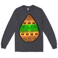 Smoke halloween pumpkin teardrop Long Sleeve Tee - BundleAndBundleShop