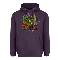 Plum feliz navidad cactus Heavyweight Hoodie - JahusDesignShop