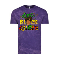 Cloud Purple Little black queen Vintage Tee - FaDigitalArtStudio