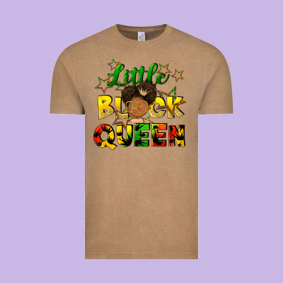 Little Black Queen Vintage Tee Designed By Fadigitalartstudio