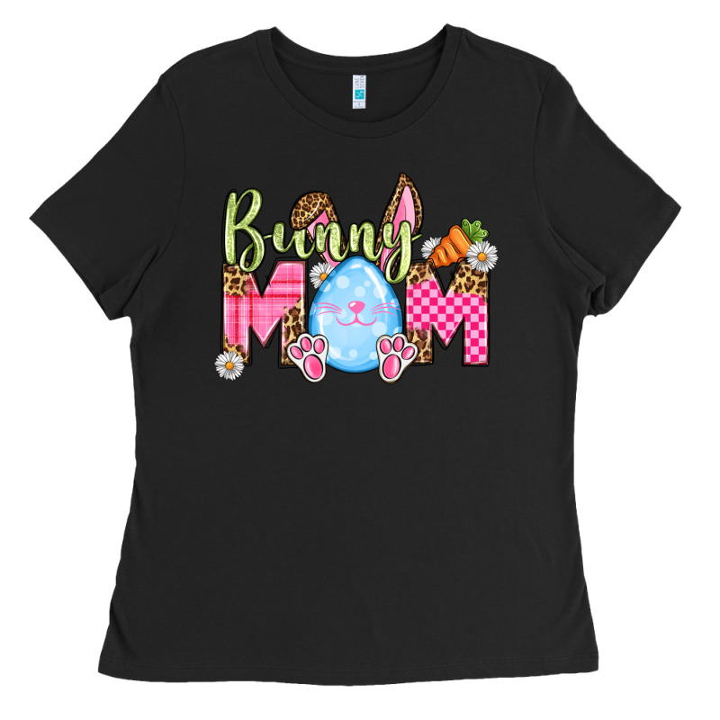 Easter Day Bunny Mom Ladies Tee by OliviaCreatesArt | Teevron
