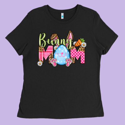 Easter Day Bunny Mom Ladies Tee Designed By Oliviacreatesart