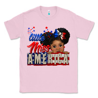 Bubblegum Pink little miss america black girl peekaboo Classic Tee - CowGirlArtShop