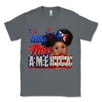 Charcoal Heather little miss america black girl peekaboo Classic Tee - CowGirlArtShop