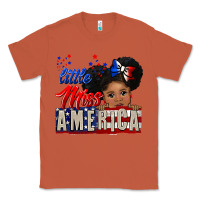 Little Miss America Black Girl Peekaboo Classic Tee | Teevron