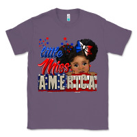 Lavender little miss america black girl peekaboo Classic Tee - CowGirlArtShop