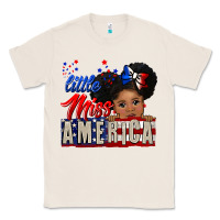 Natural little miss america black girl peekaboo Classic Tee - CowGirlArtShop