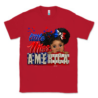 Red little miss america black girl peekaboo Classic Tee - CowGirlArtShop