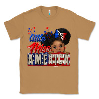 Toasted Coconut little miss america black girl peekaboo Classic Tee - CowGirlArtShop