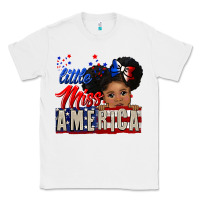 White little miss america black girl peekaboo Classic Tee - CowGirlArtShop