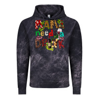 Cloud Black Mama Needs A Drink Vintage Hoodie - FaDigitalArtStudio