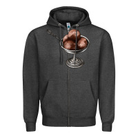 Charcoal Heather Chocolate ice cream Zipper Hoodie - AdoDesignShop
