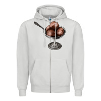 Dove Grey Chocolate ice cream Zipper Hoodie - AdoDesignShop