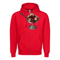 Red Chocolate ice cream Zipper Hoodie - AdoDesignShop