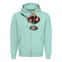 Seafoam Chocolate ice cream Zipper Hoodie - AdoDesignShop