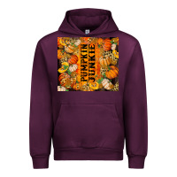 Mauve Wine Pumpkin Junkie Urban Hoodie - RanaPortraitStore