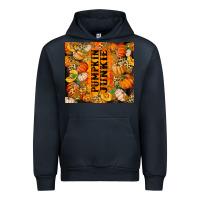 Navy Pumpkin Junkie Urban Hoodie - RanaPortraitStore